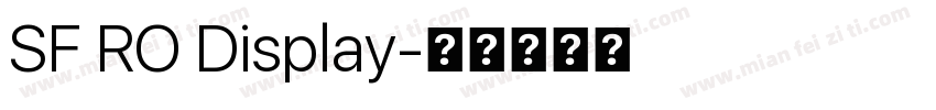 SF RO Display字体转换